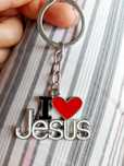 Porta-chaves I love Jesus