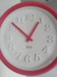 Zegar ścienny do pokoju różowy dla dziewczynki JVD Time
