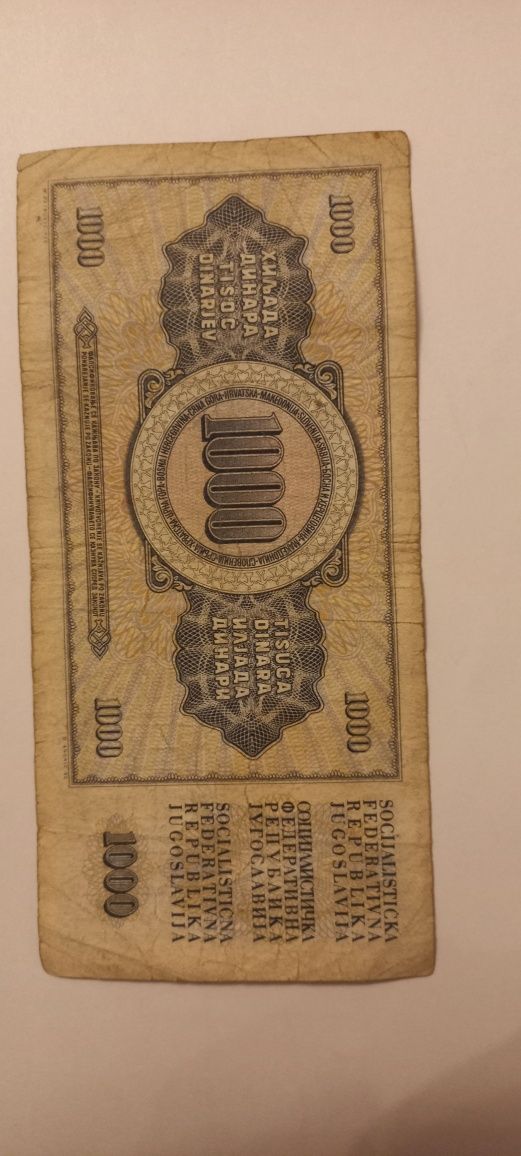 1000 dinarów Jugosławia
