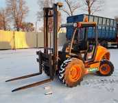 Ausa C250H 4x4 diesel, 2,5t wózek widłowy terenowy (JCB, Manitou)