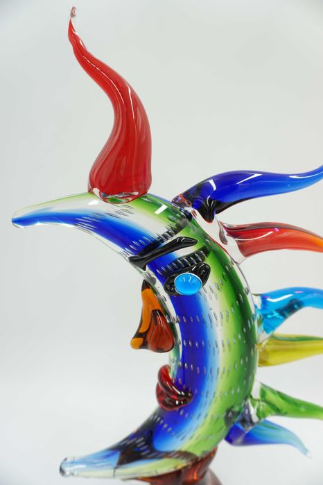 DEKORACYJNE słońce bóg słońca szkło w stylu murano