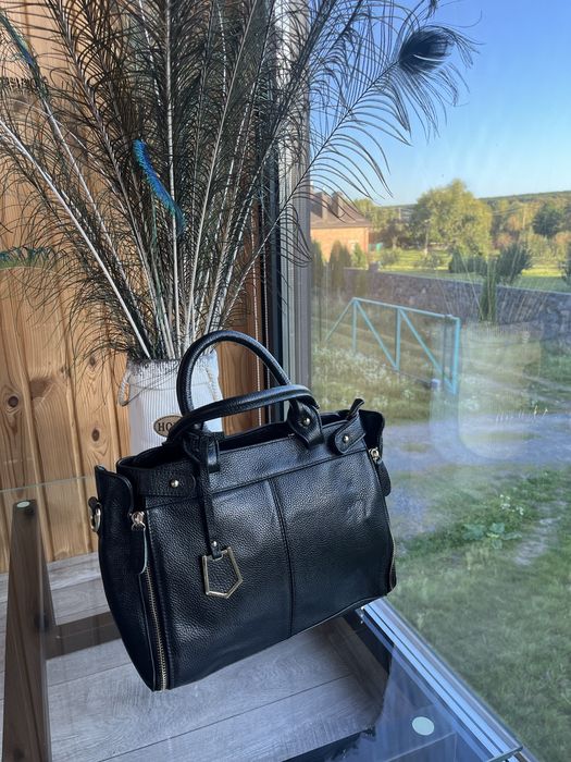 Сумка шкіряна нова Paste чорна та жовте Dior