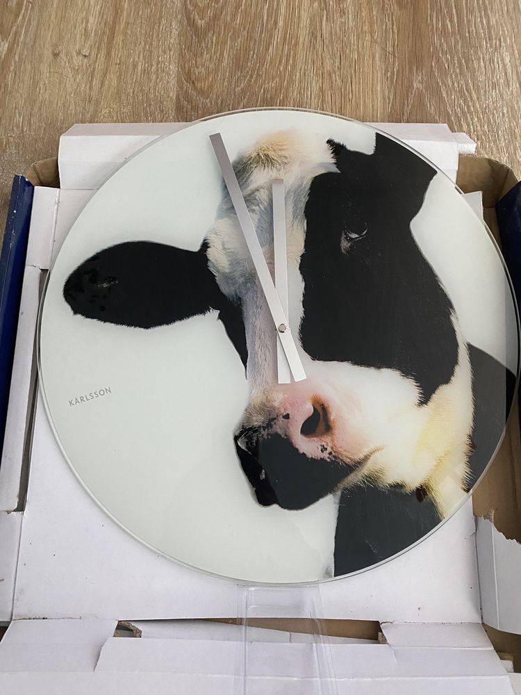 Zegar duży na ściane bez cyfr karlsson cow wall clock