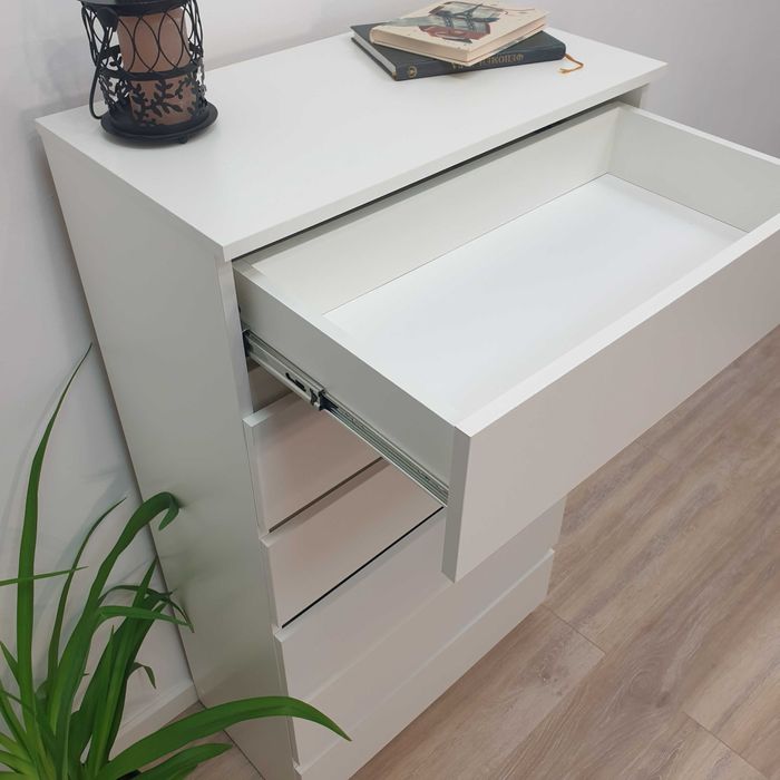 Комод "Ніколь" "Білий".Тумба на шість шухляд без ручок.Меблі в дитячу.