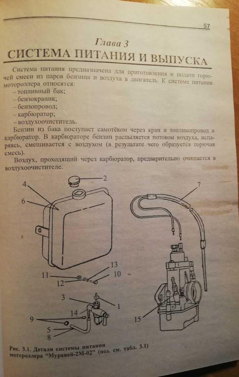 Книга Мотороллеры Муравей Эксплуатация, ремонт, каталог деталей