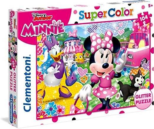 Puzzle Brokatowe Myszka Minnie 104 el Clementoni od Mikołaja