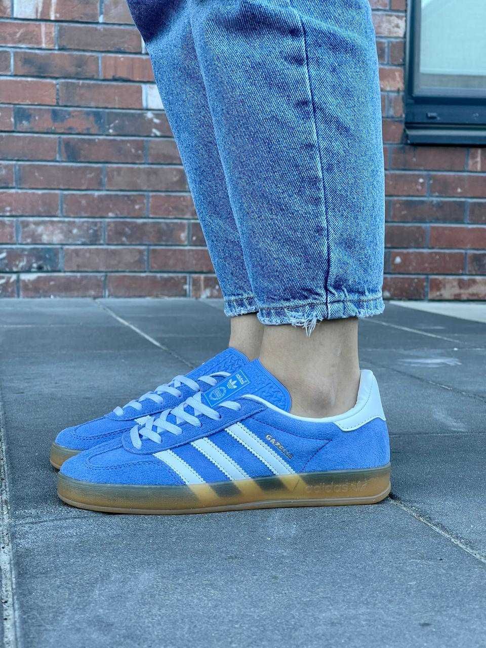 жіночі кросівки Adidas Gazelle Indior Shoes Blue (36-40 р.)