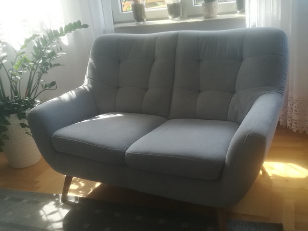 Sofa scandi 3 +2 agata meble niebieska jasna