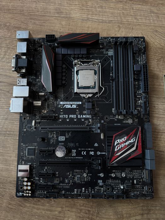 Материнская плата Asus H170 Pro Gaming + intel g3930 + ddr4 4gb
