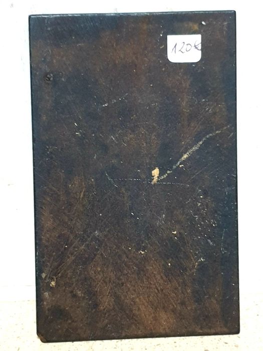 Maravilhosa antiga imagem "a Anunciação" em ebonite