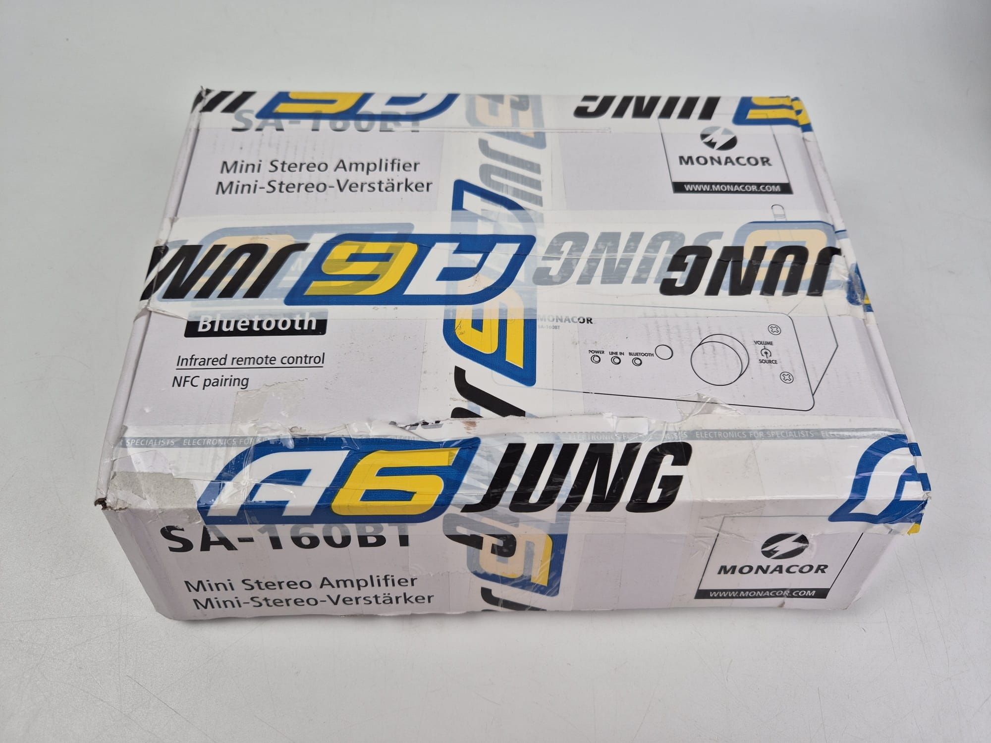 Monacor SA-160bt miniaturowy wzmacniacz stereo
