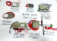 BMS 20S 72V Li-ion 3.7V(4.2) для электротранспорта и прочих установок