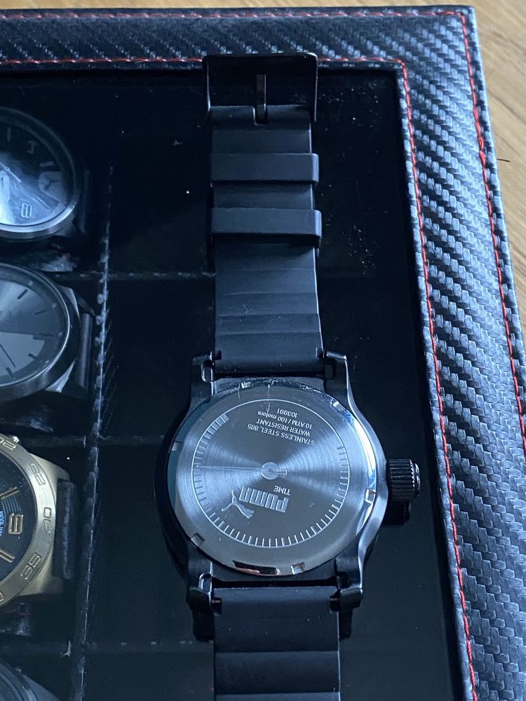 Zegarek Puma metalowy silikonowy pasek