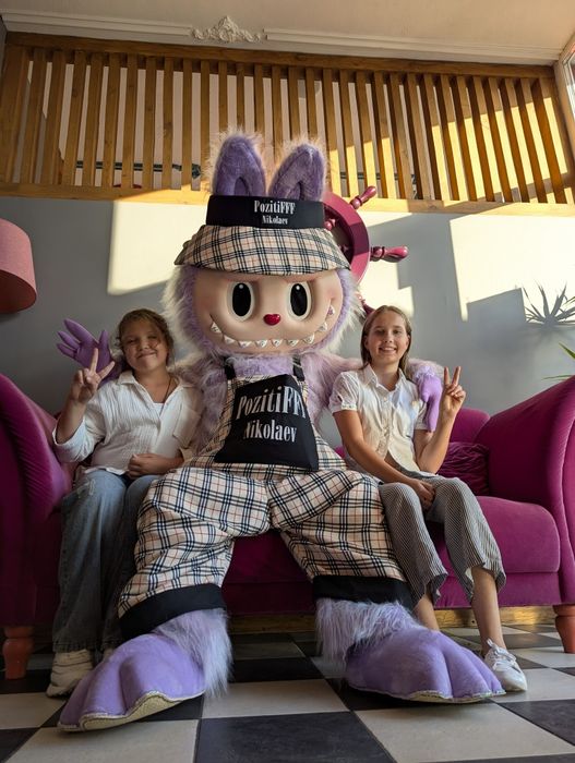 Лабубу.аниматоры Николаев, Ведмідь,Заяць,Шрек,Панда,Стич,Горилла