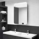 Szafka Łazienkowa Naścienna Wisząca z Lustrem LED vidaXL 60x80 cm LED