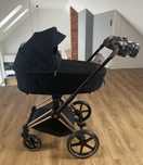 Cybex Priam 4.0 2w1 rama rose gold, kolor czarny + gratisy, super stan