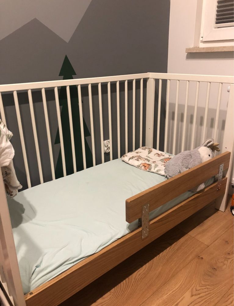 Deska z barierka do łóżeczka Gulliver Ikea