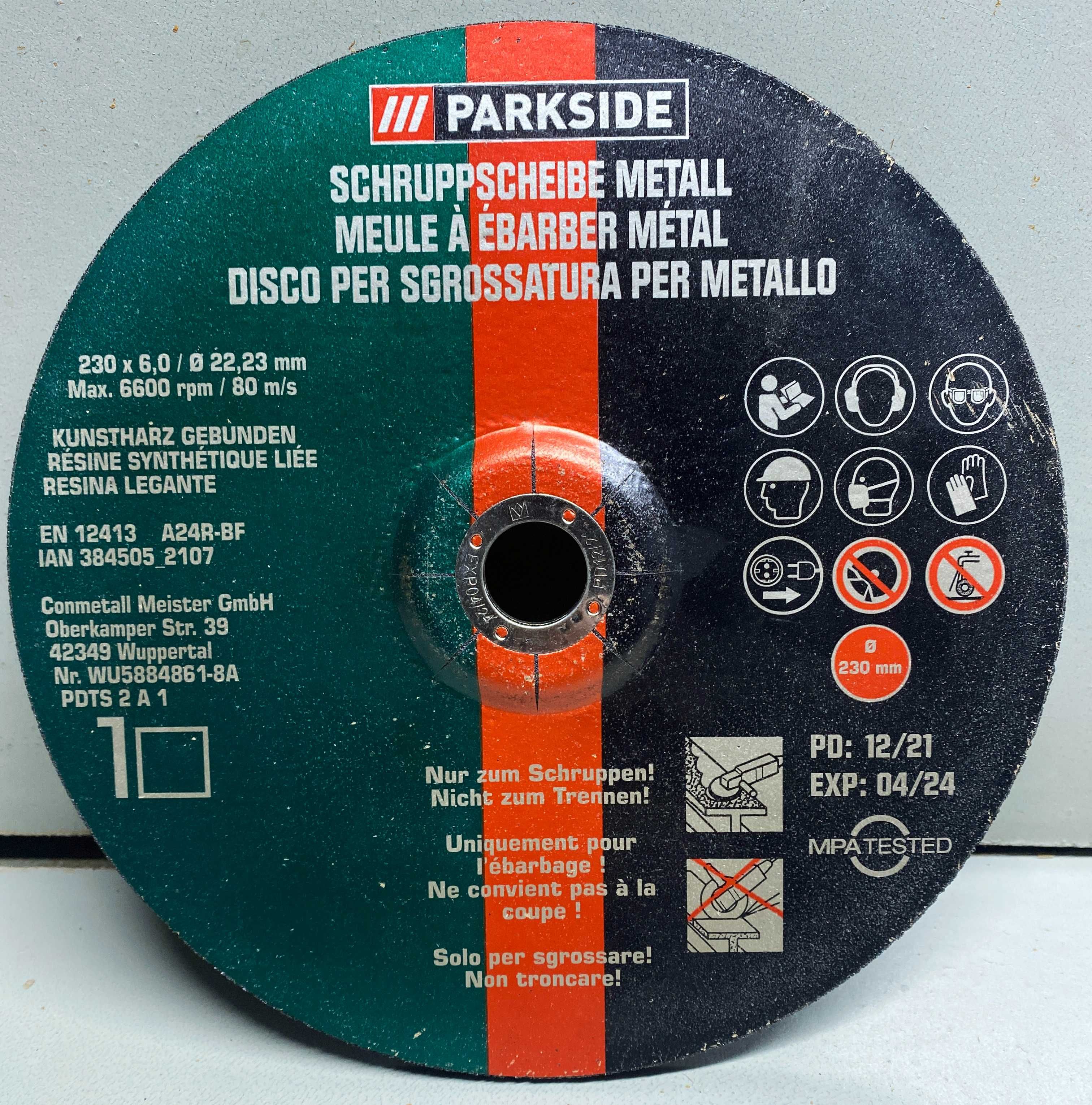 Набор отрезных и шлифовальных дисков PARKSIDE PDTS 2 A1(6 шт.)