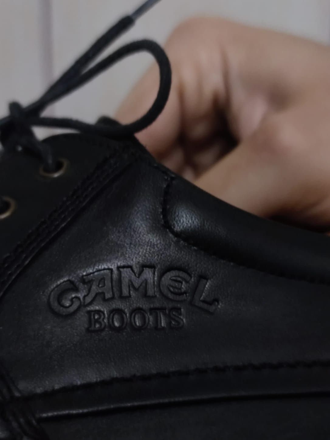 Buty obuwie 43 eleganckie męskie czarne leather skóra skórzane Camel b