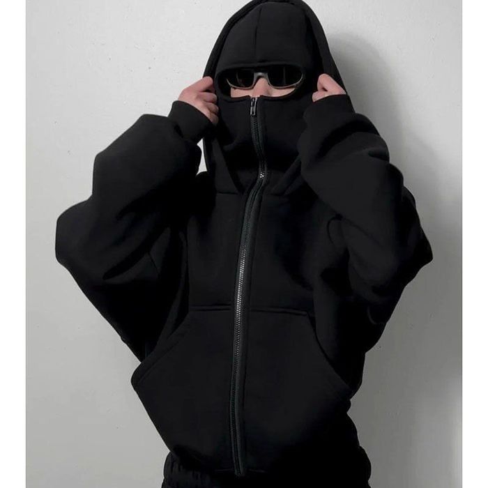 Худі нінзя з капюшоном трендове худі тепле худі з капюшоном жіноче