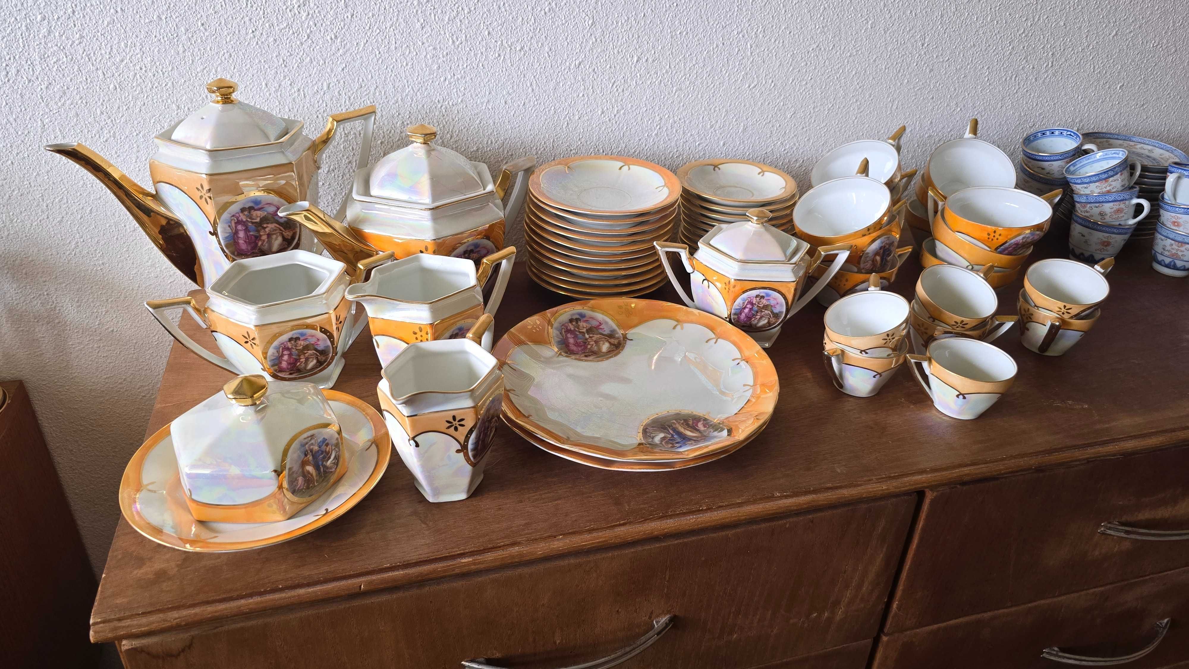 Serviço de Chá e Café Vista Alegre - Peça de Coleção Anos 20/30