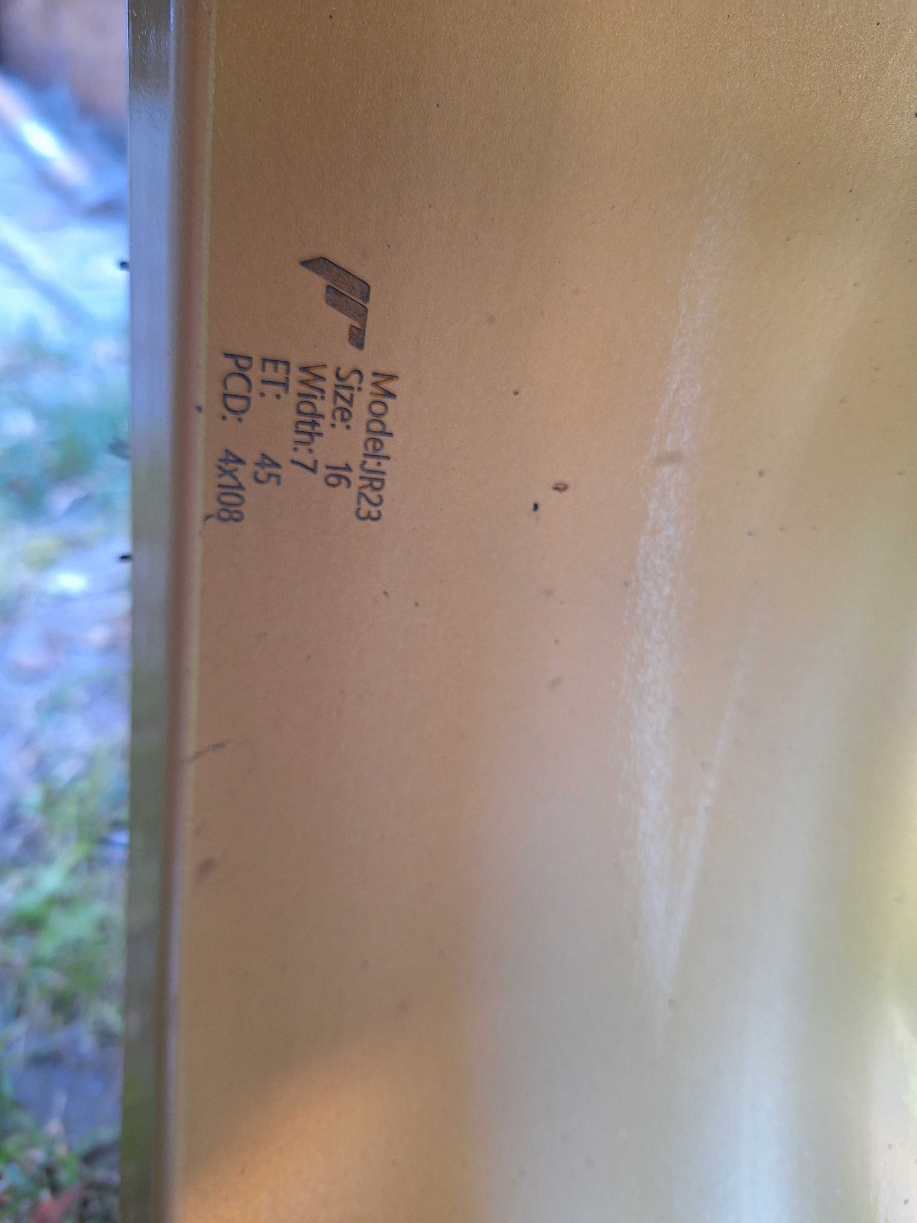 Alufelgi 4x108 16 ET 45 7J