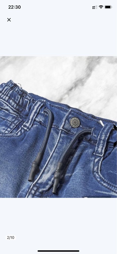 Spodnie dżinsowe jeansowe bawelna dla chłopczyka 5 lat bojówki 110