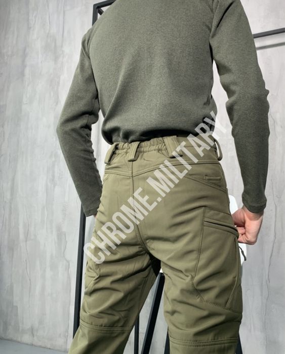 Тактичний softshell костюм на флісі ОПТ/Роздріб Олива