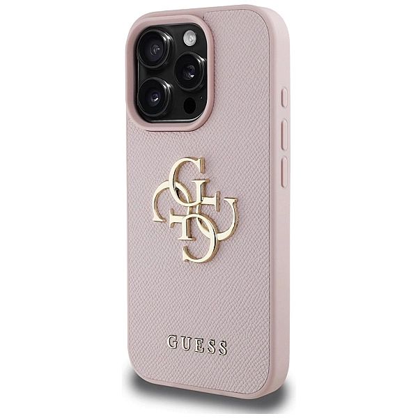 Etui Guess Grained Big 4G Logo Small Classic Logo na iPhone 16 Pro - r