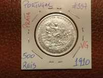 951 Moeda em prata - 500 reis de 1910 (VG) Comemorativa Marquez Pombal