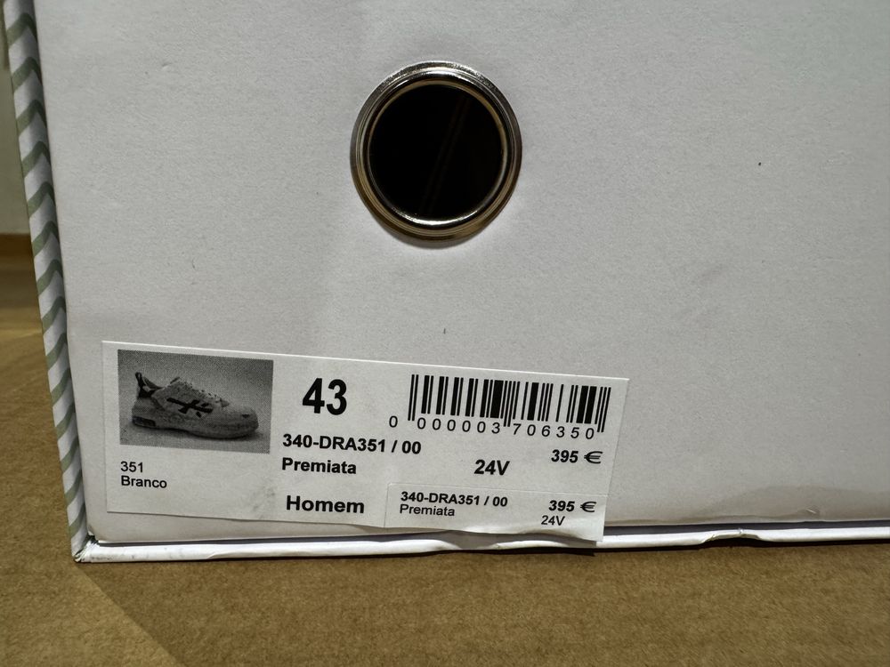 Tenis premiata N43 usados 2 vezes igual a novos . Preço de compra 395€