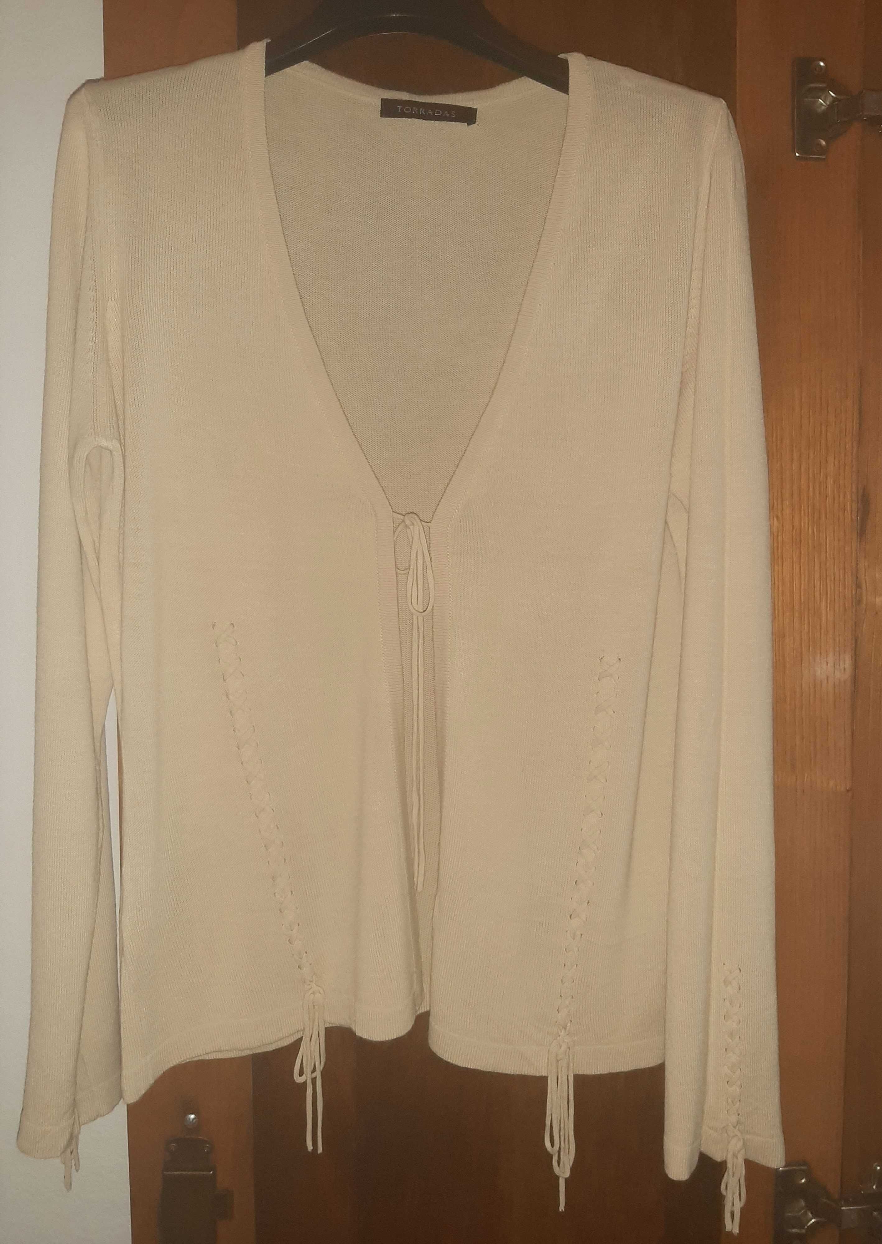 Conjunto casaco e top 100% viscose Torradas