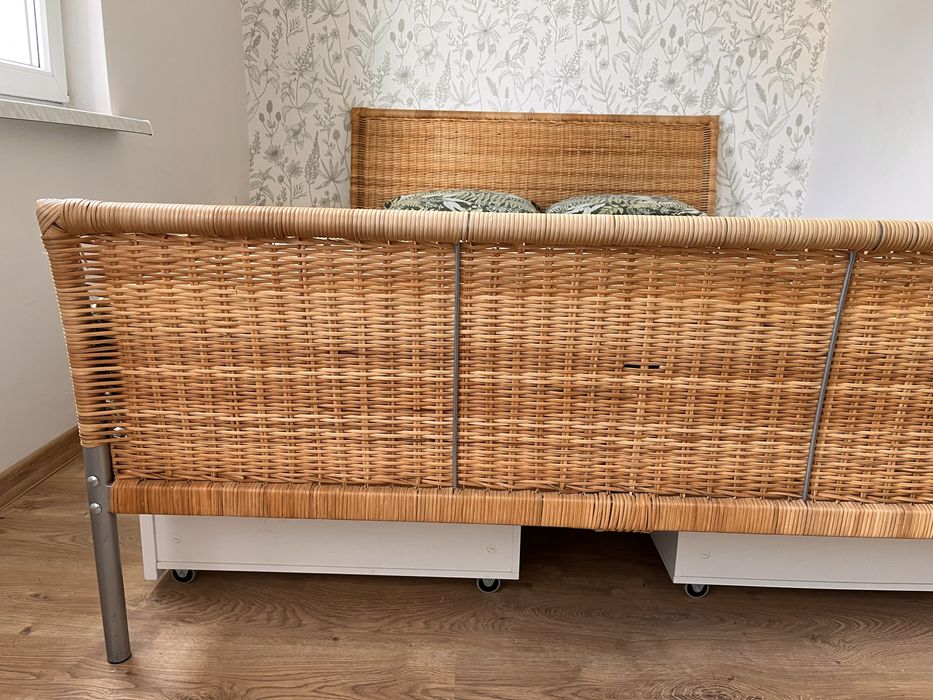 Rama łóżka ze stelażem 140 ikea Sudnes