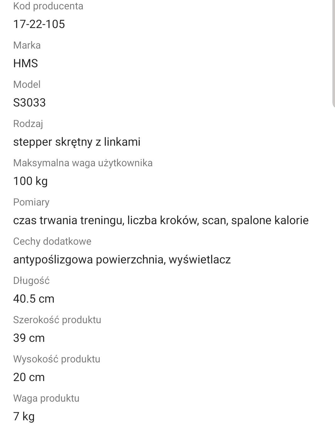Stepper HMS skrętny
