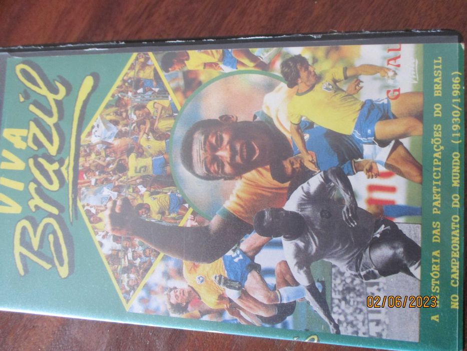6 vhs antigas sobre futebol