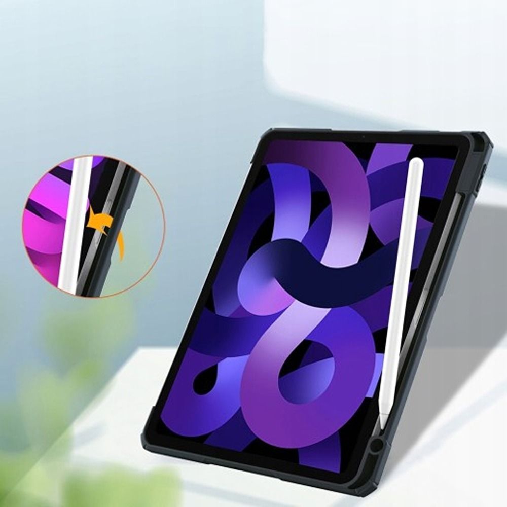 Etui do IPad 9/8 10.2" 2021/2020 Wytrzymałe z Miejscem na Rysik Szare