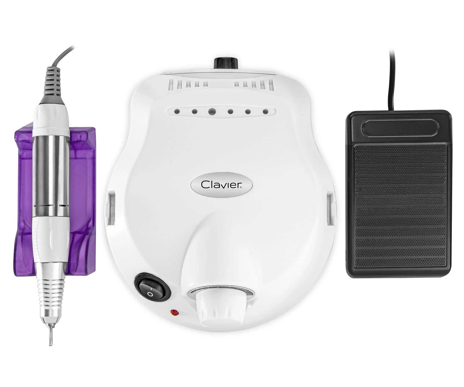 Frezarka Biała ZS 601 Clavier 65W do paznokci Manicure zestaw frezy