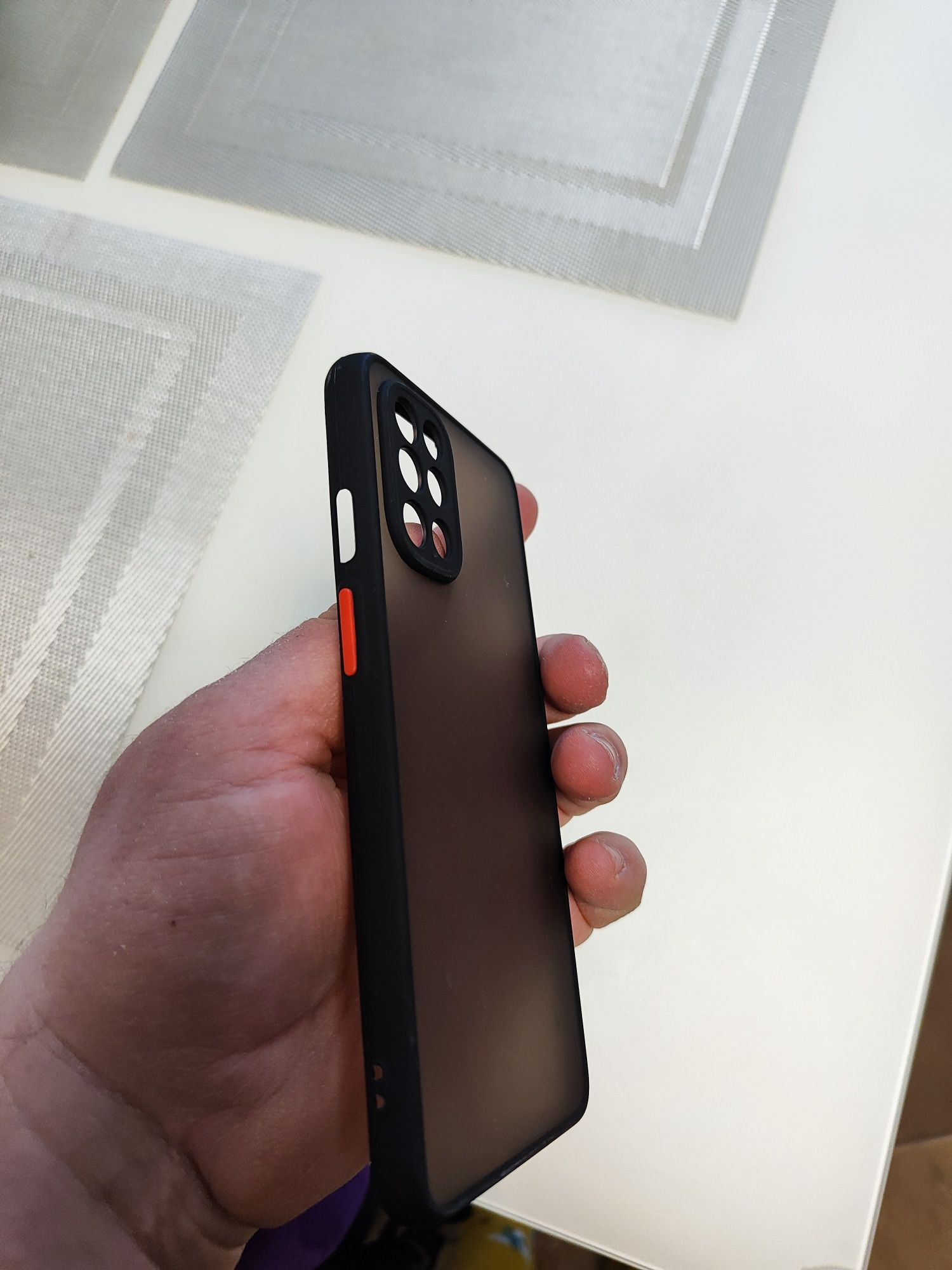 Протиударний матовий чохол для OnePlus 8T Чорний