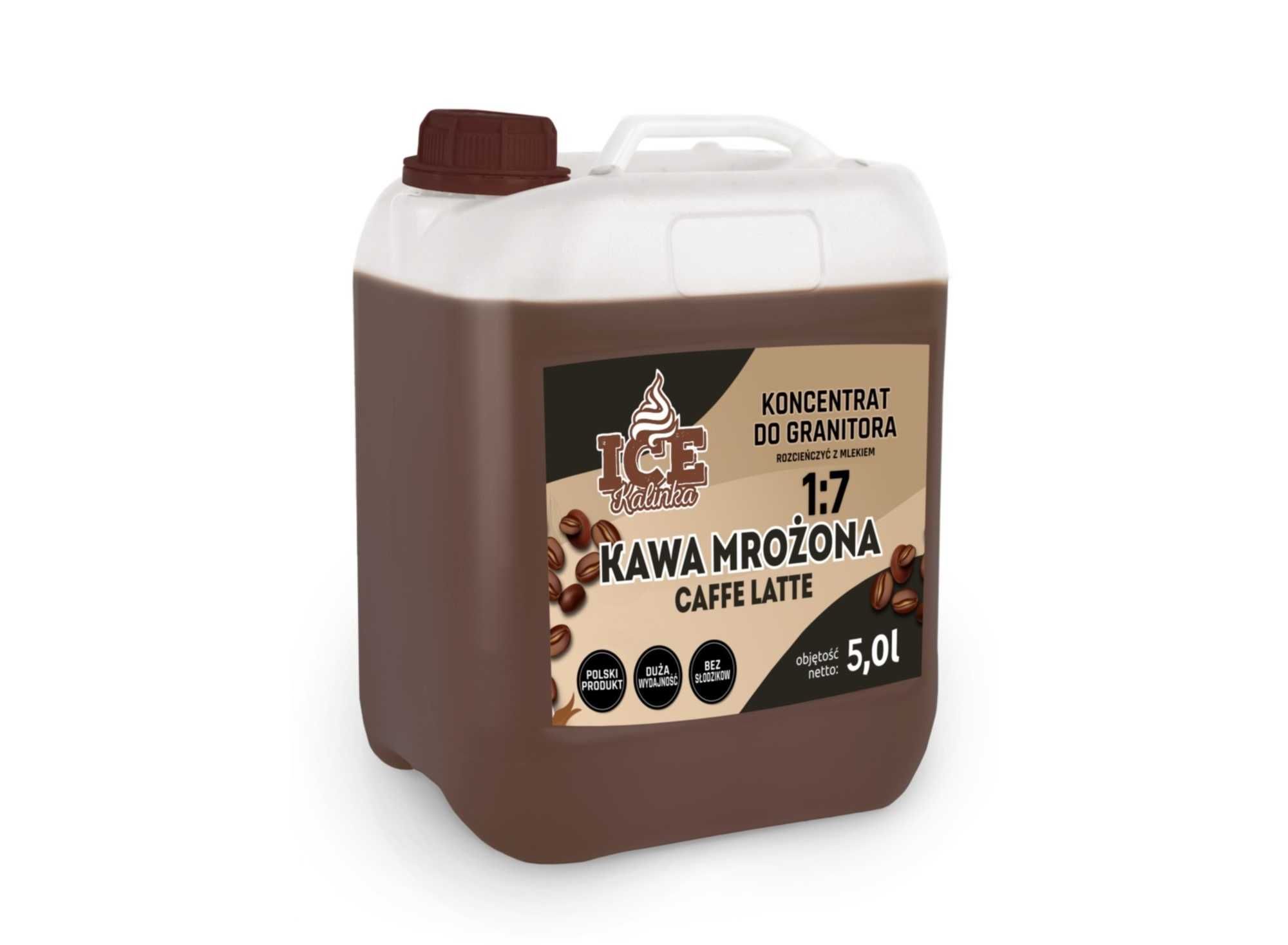 Koncentrat kawowy do granitora KAWA MROŻONA Caffè latte 5l (6,7kg)