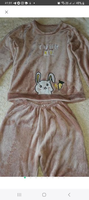 Теплая пижама на девочку