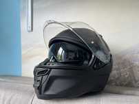 Kask na motor z blendą - jak nowy. Rozmiar S