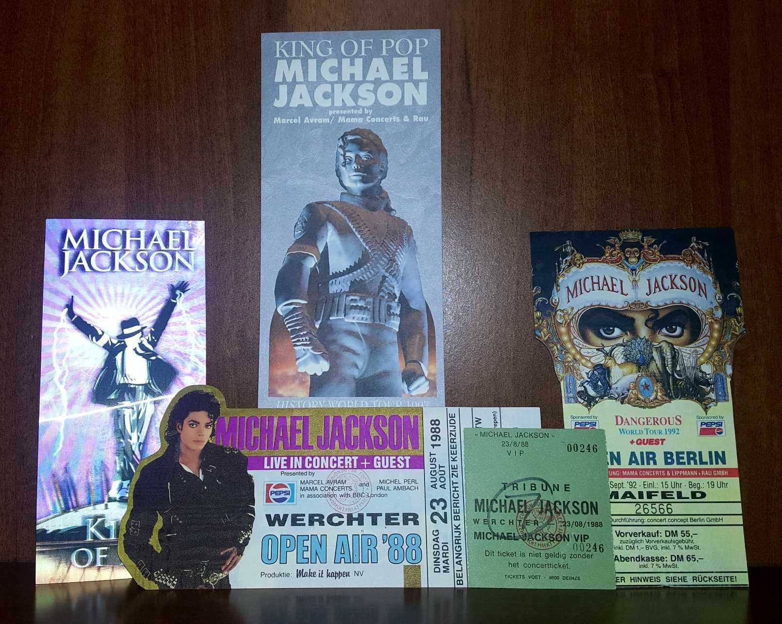 Michael Jackson - kolekcja biletów koncertowych