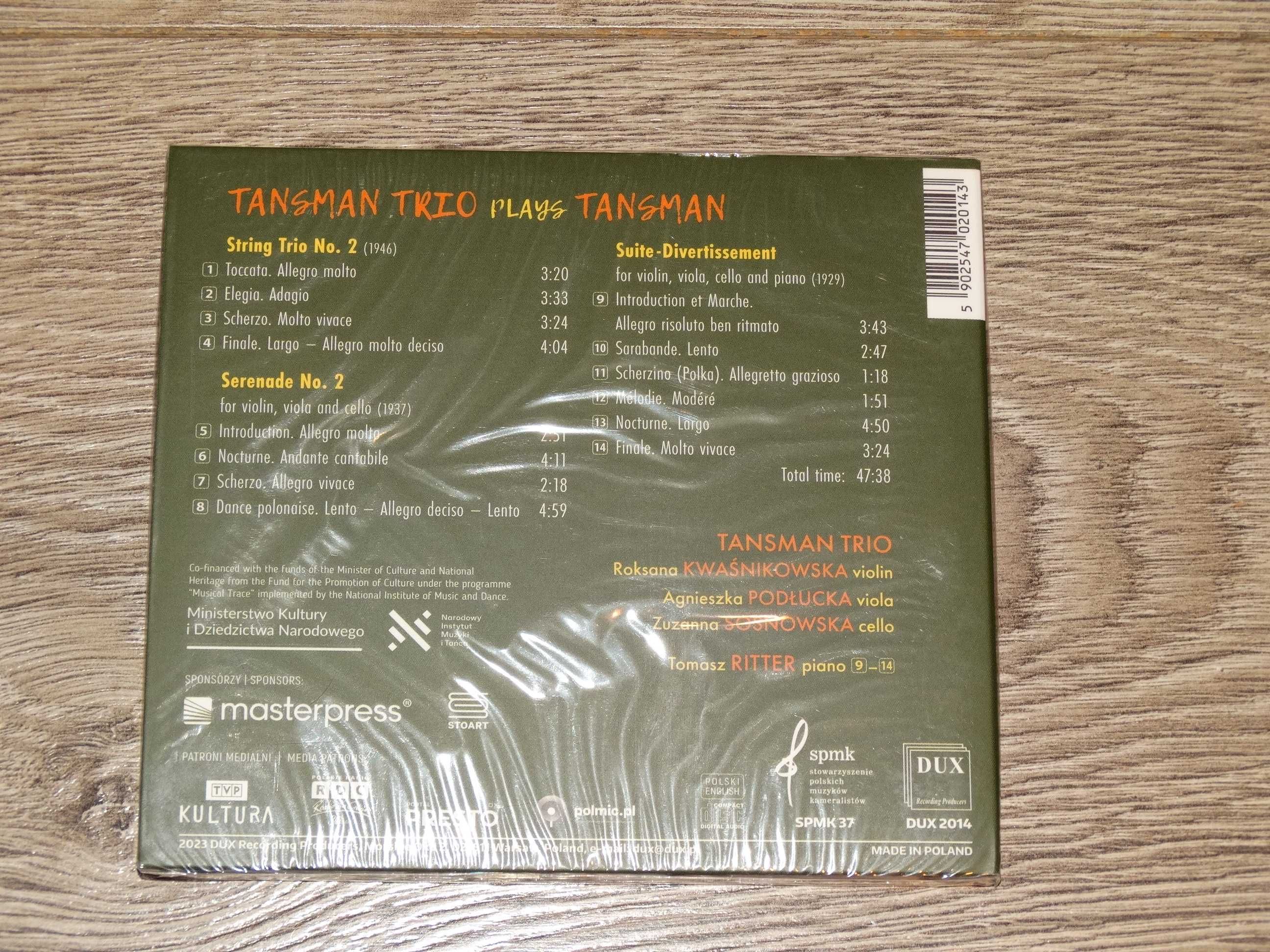 Tansman Trio Plays Tansman CD
