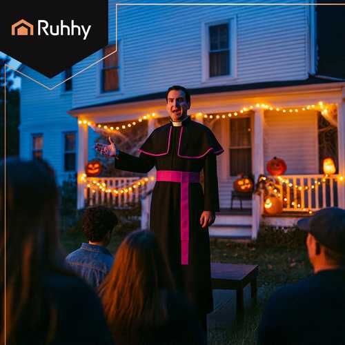 Kostium biskupa , sutanna , przebranie księdza duchownego