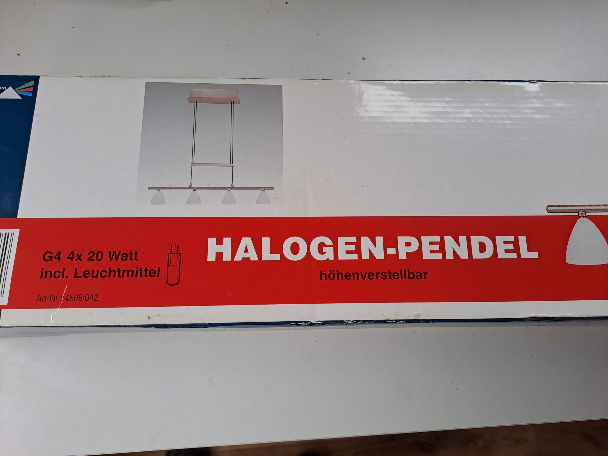 Lampa wisząca halogenowa 4x20