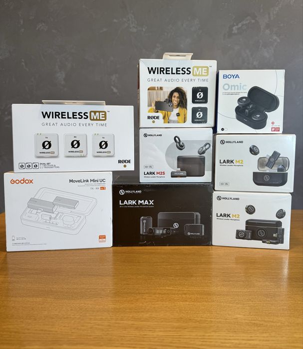 Накамерна радіосистема Rode Wireless GO II, Hollyland lark max duo