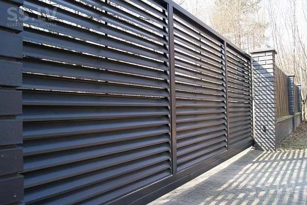 Ворота откатные. Автоматические ворота консольные.