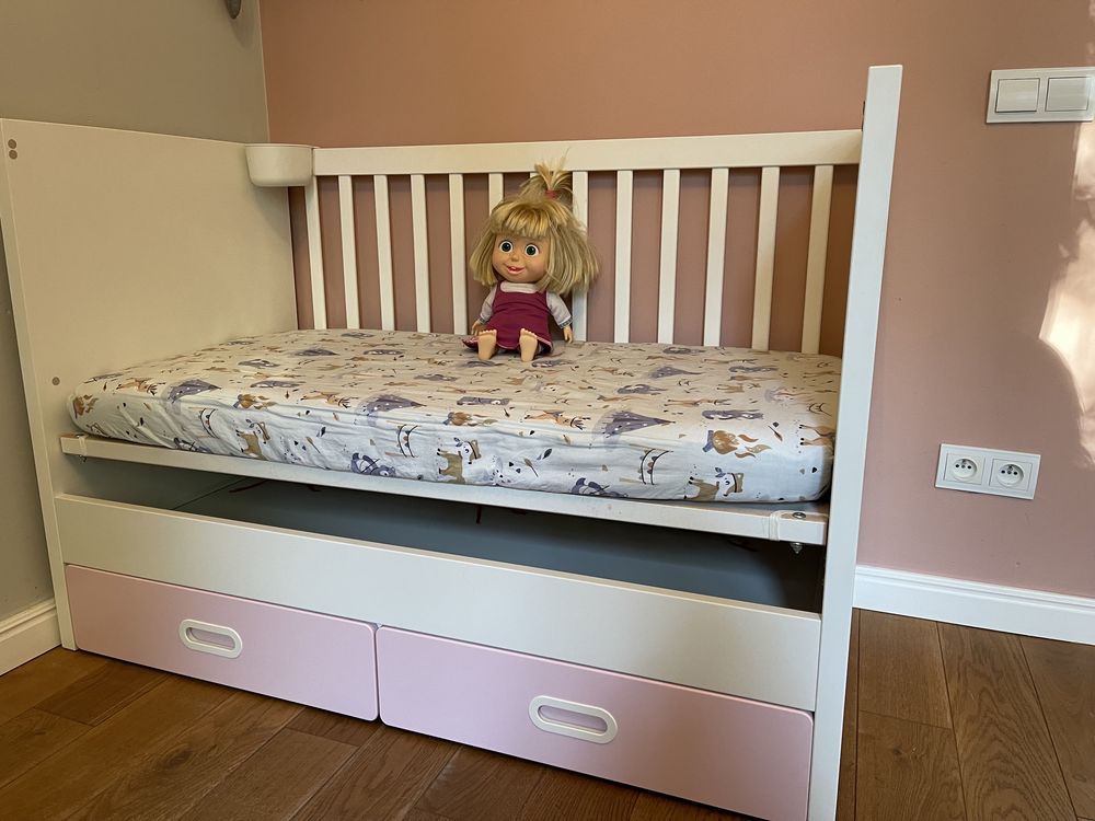 Do malutkiej naprawy - Łóżeczko IKEA dla dzieci. Komplet z materacem