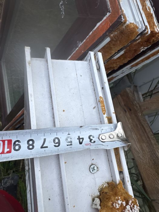 1x okno plastikowe 70x138 biale RU - rama 8cm (sklad okien, super stan