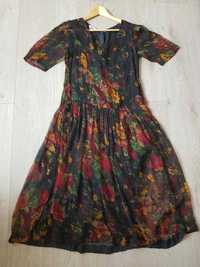 Винтажное шелковое платье премиум бренда phool